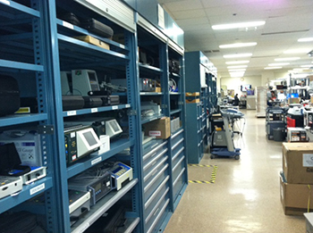 The Naval Medical Center San Diego transformed their Biomedical Repair Division from a outdated basement space to an efficient medical storage space.